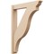Ekena Millwork 6-in W x 34-in D x 46-in H Funston Trad Rough Cedar Woodgrain TimberThane Outlooker, Primed Tan OUTUR060X34X46FST04RCPR - alternate 1